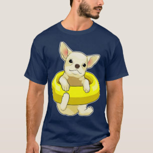 Chihuahua Swimming Lifebuoy T-Shirt