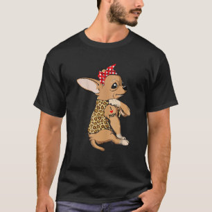 Chihuahua Tattoo I Love Mum Funny Mother's Day Gif T-Shirt