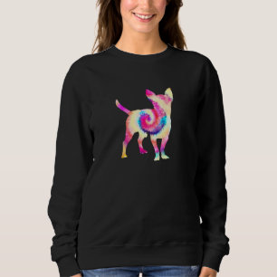Chihuahua Tie Dye Dog Mum Dog Dad Dog Lover Owner Sweatshirt
