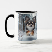 Chihuahua Tri Colour Christmas Coffee Mug