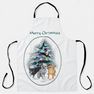 Chihuahua Trio Christmas Apron