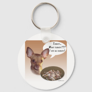 Chihuahua Turkey Key Ring