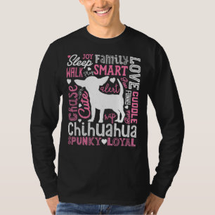 Chihuahua Typography For Men Women Boys Girls Kids T-Shirt