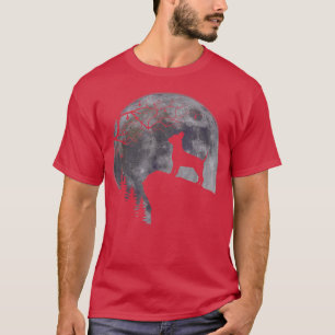 Chihuahua Under Moon Halloween Dog Lovers T-Shirt