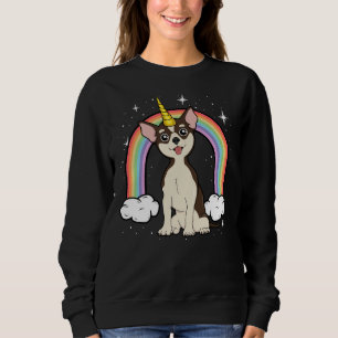 Chihuahua Unicorn Dog Rainbow Galaxy Space Girls B Sweatshirt