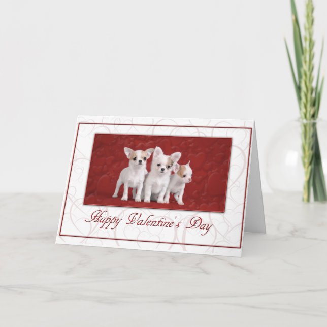 Chihuahua Valentine card 2 (Front)