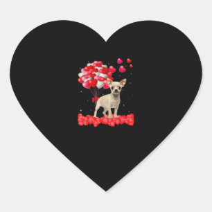 chihuahua valentines day out heart dog lover sticker