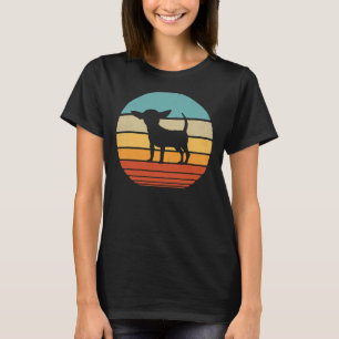 Chihuahua Vintage Silhouette 60s 70s Retro Dog T-Shirt