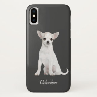 Chihuahua Watercolor White Dog Case-Mate iPhone Case