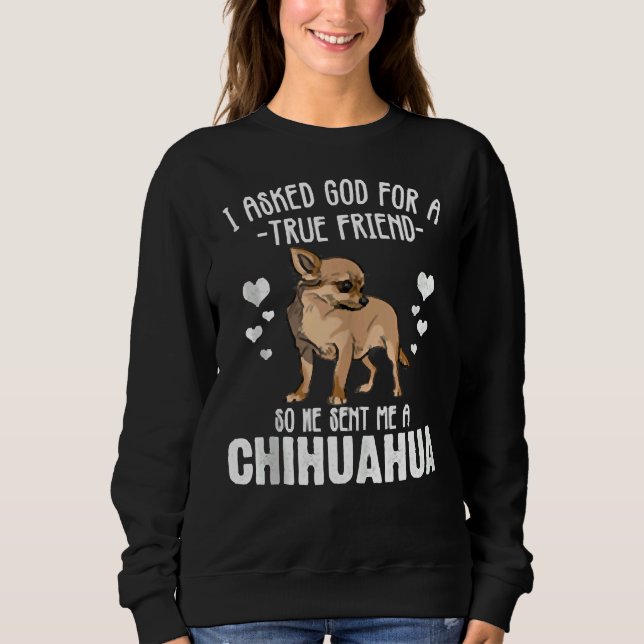 Chihuahua Women God Sent Me A Chihuahua Tee Tank T (Front)