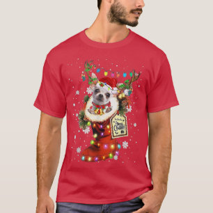 Chihuahua Xmas Boot Christmas Sock Winter Snow  T-Shirt