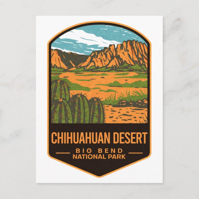 Chihuahuan Desert Big Bend National Park Postcard (Front)