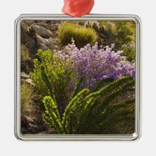 Chihuahuan desert plants in bloom metal tree decoration