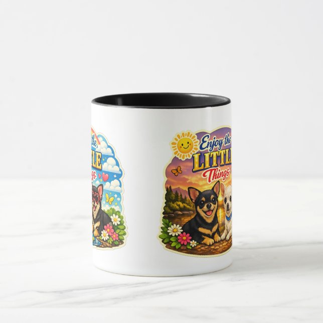 Chihuahuas Enjoy the little things Mug (Center)
