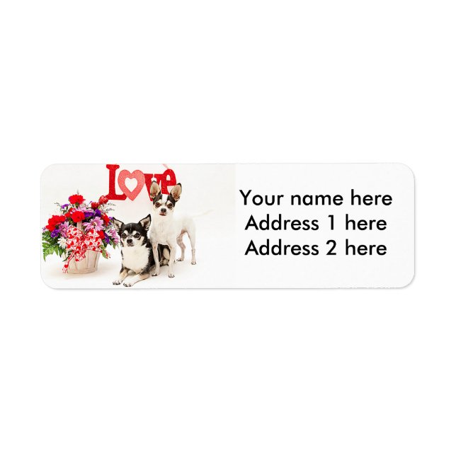 Chihuahua's, Flowers and Love (Front)