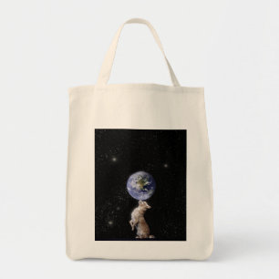 Chihuahuas Rule the World Grocery Tote Bag