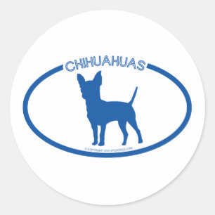 Chihuahuas Silhouette Sticker