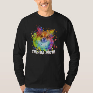 Chihuawow Animal Pun Chihuahua Animal Meme Chiwawa T-Shirt