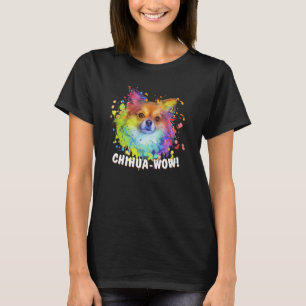 Chihuawow Animal Pun Chihuahua Animal Meme Chiwawa T-Shirt