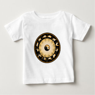Chiinese Zodiac Wheel Baby T-Shirt