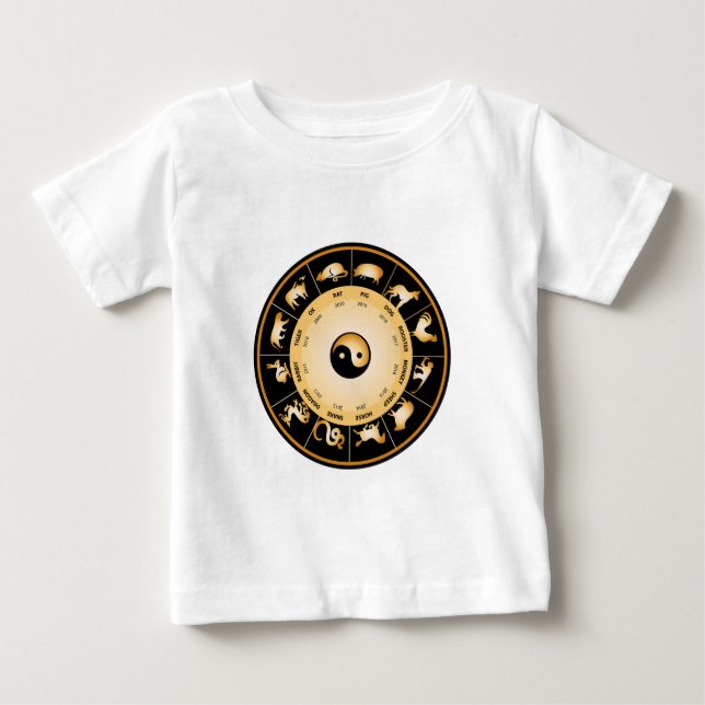 Chiinese Zodiac Wheel Baby T-Shirt (Front)