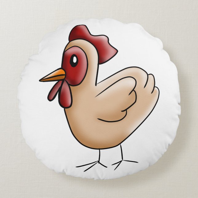 Chiken Round Cushion (Front)