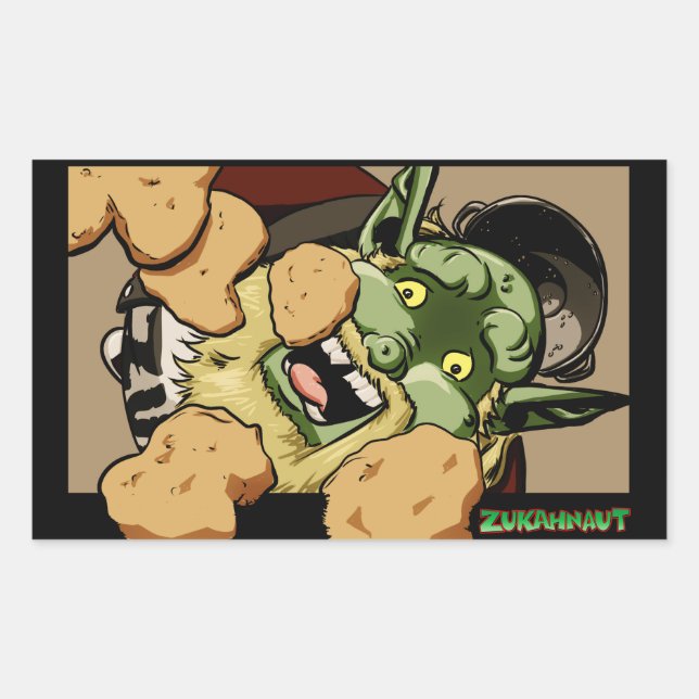 Chikky Nuggz Rectangular Sticker (Front)