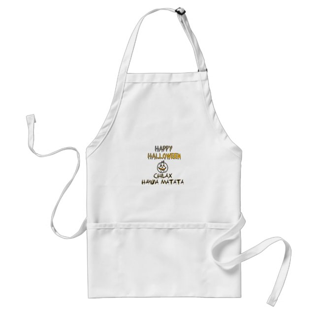 Chilax Happy Halloween Hakuna Matata Standard Apron (Front)