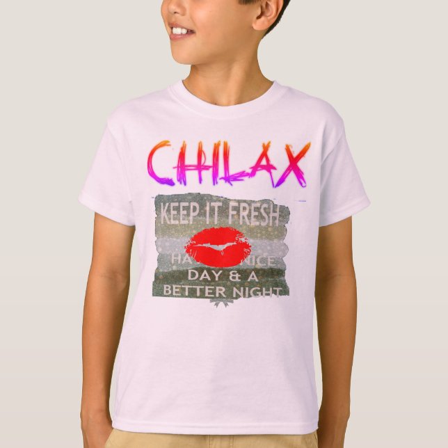 Chilax Keep it simple Nice & perfect save the date T-Shirt (Front)
