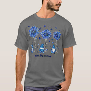 Child Abuse Awareness gnome faith hope sunflower T-Shirt
