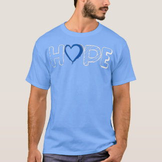 Child Abuse Awareness s Hope Blue Ribbon T-Shirt