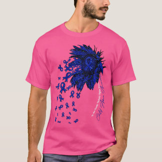 Child Abuse Awareness sunflower nobody fights alon T-Shirt