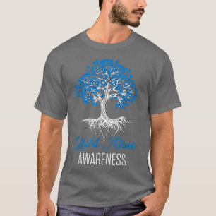 Child Abuse Awareness Tree Blue Ribbon April Child T-Shirt