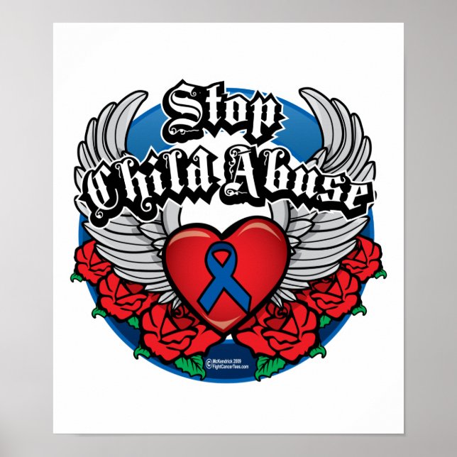 Child Abuse Biker Wings Poster (Front)