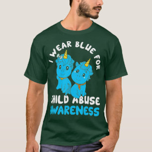 Child Abuse Prevention Month Blue Ribbon Awareness T-Shirt