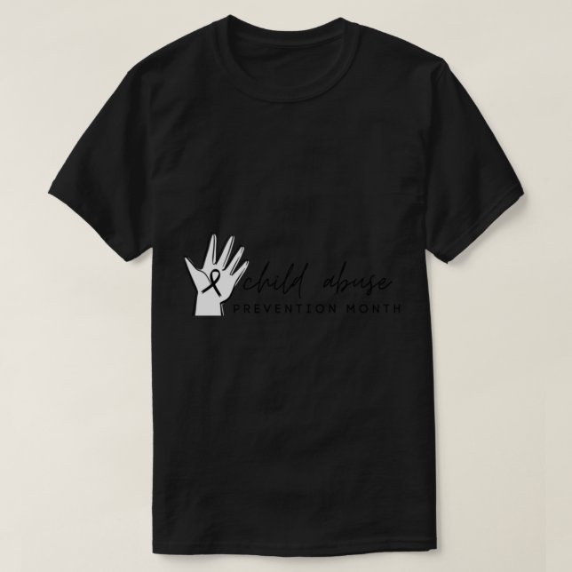 Child Abuse Prevention Month, Child Abuse Awarenes T-Shirt (Design Front)