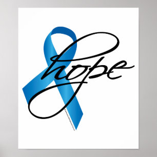 Child Abuse Ribbon Hope Poster