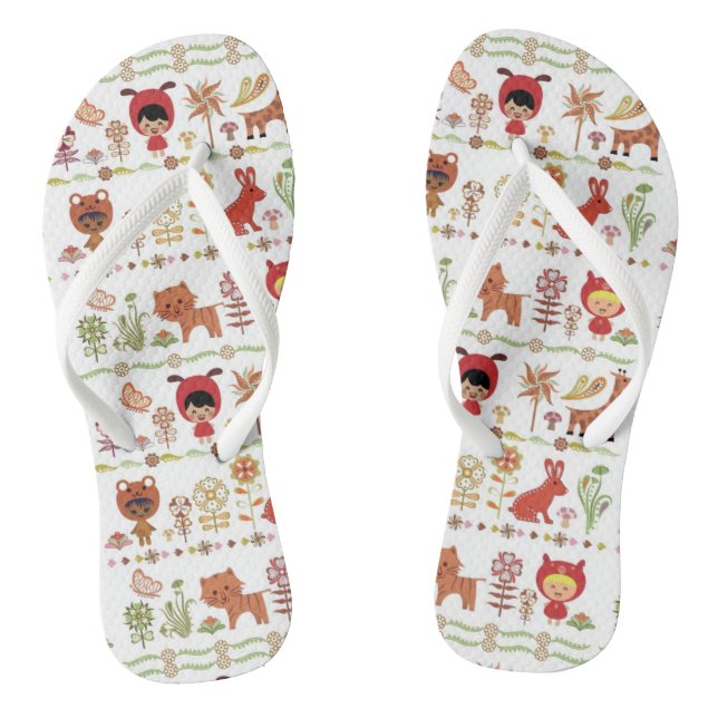 Child and Animals Pattern Jandals (Footbed)