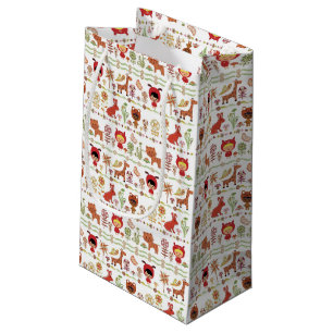 Child and Animals Pattern Small Gift Bag