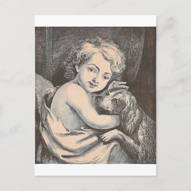 Child and Dog Postcard (Front)