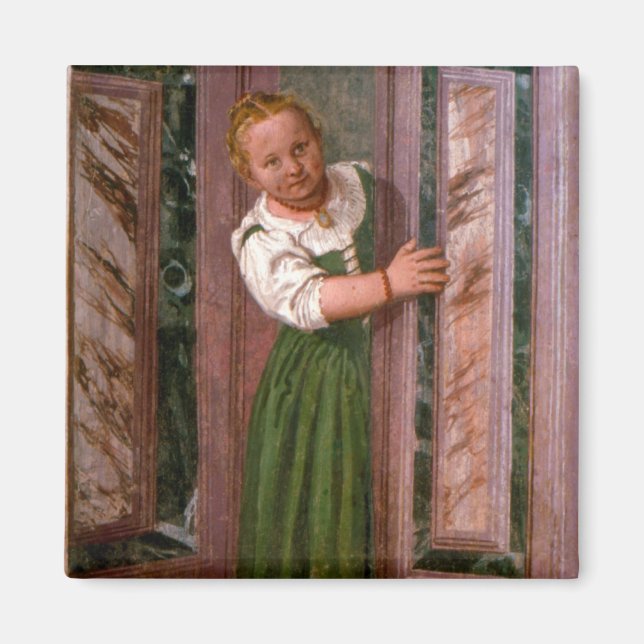 Child at the Door, from the Sala a Crociera, c.156 Magnet (Front)