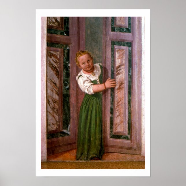 Child at the Door, from the Sala a Crociera, c.156 Poster (Front)