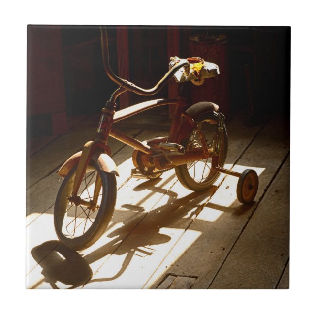 Child bicycle at the former grist mill tile (Front)