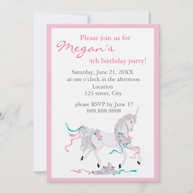 Child Birthday Invitation (Front)