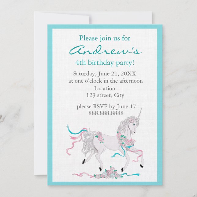 Child Birthday Invitation (Front)