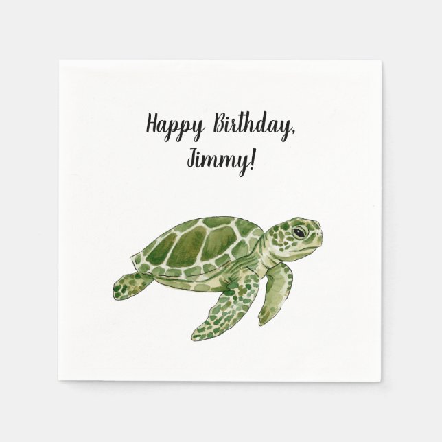 Child Birthday Party Napkins (Front)