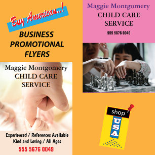 Child Care Business Babysitting Advertising Flyer