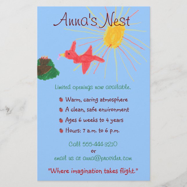 Child care flyer (Front)