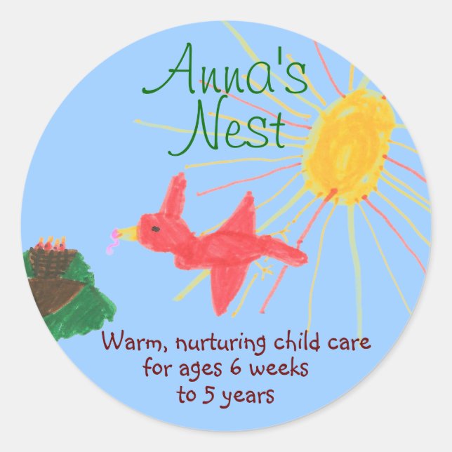 Child care sticker (Front)