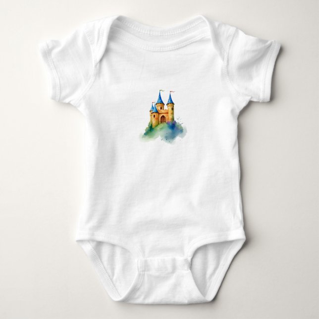 child castle baby bodysuit (Front)